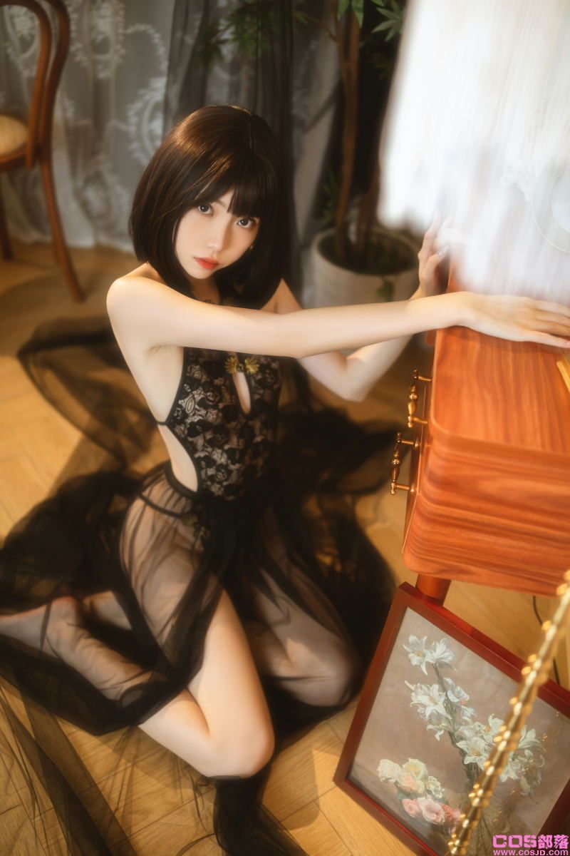动漫博主@许岚LAN 纯欲黑纱 [40P/1.17G](图4)