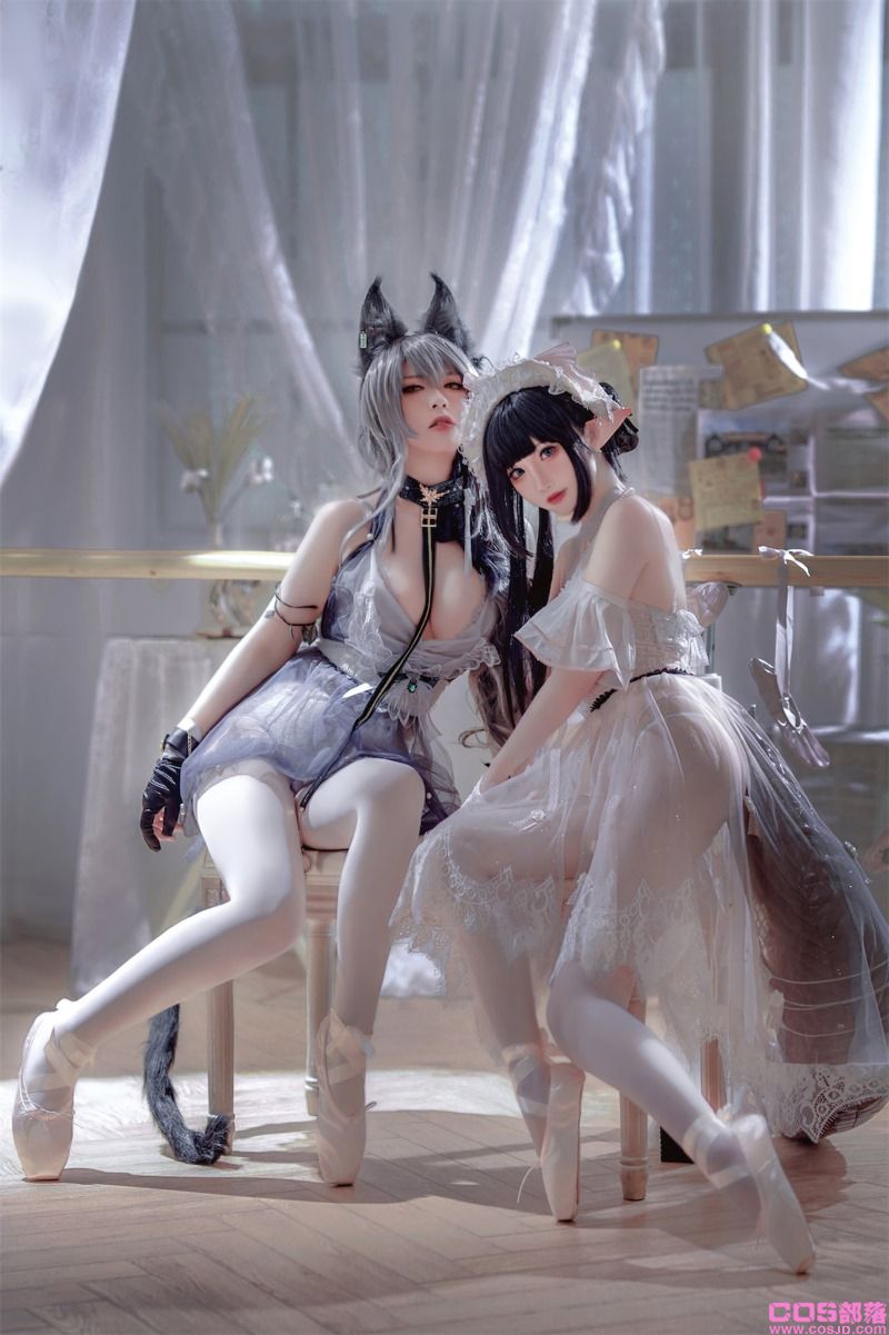 人气动漫Coser@面饼仙儿&半半子 Arknights 黑x森蚺バレエ [56P/484MB](图4)