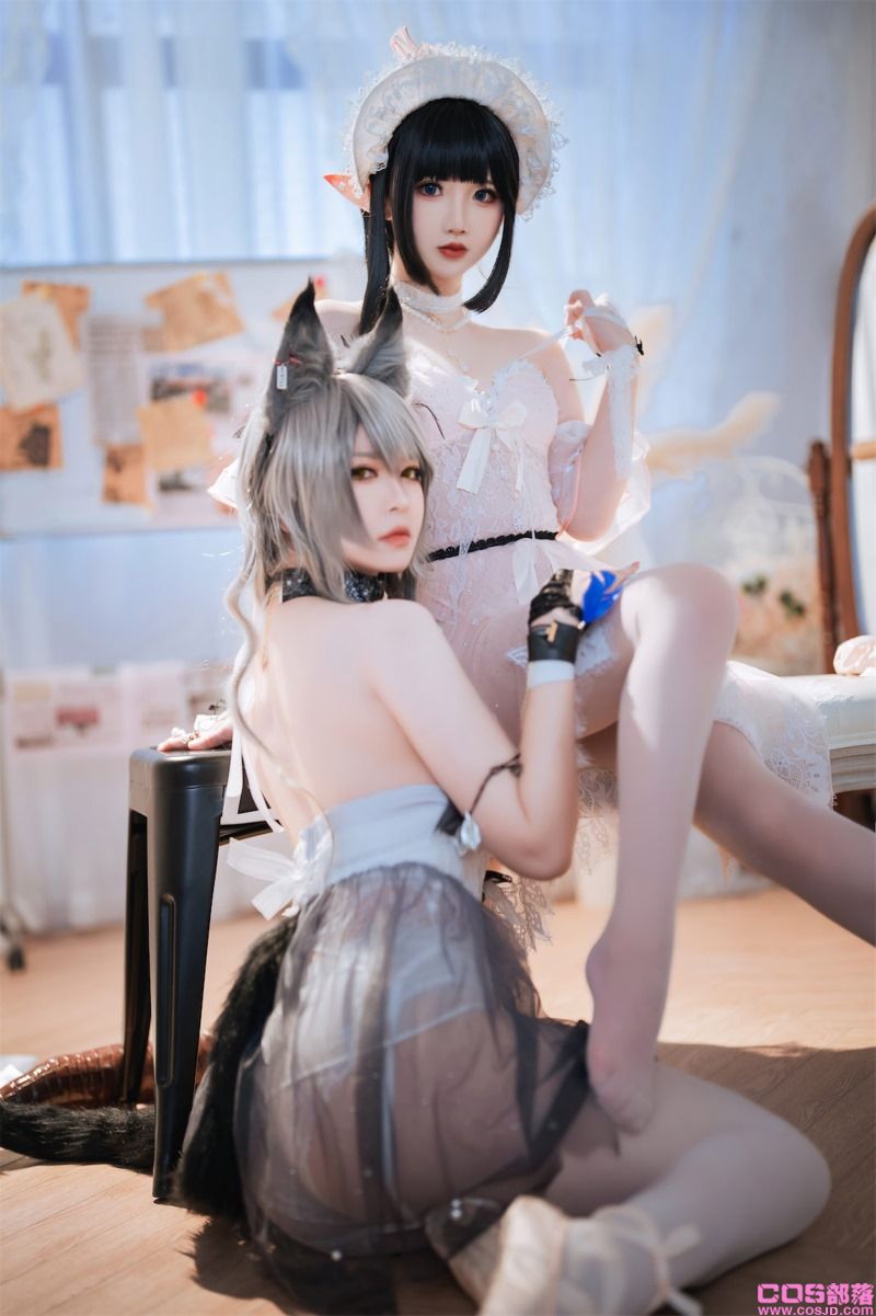 人气动漫Coser@面饼仙儿&半半子 Arknights 黑x森蚺バレエ [56P/484MB](图4)