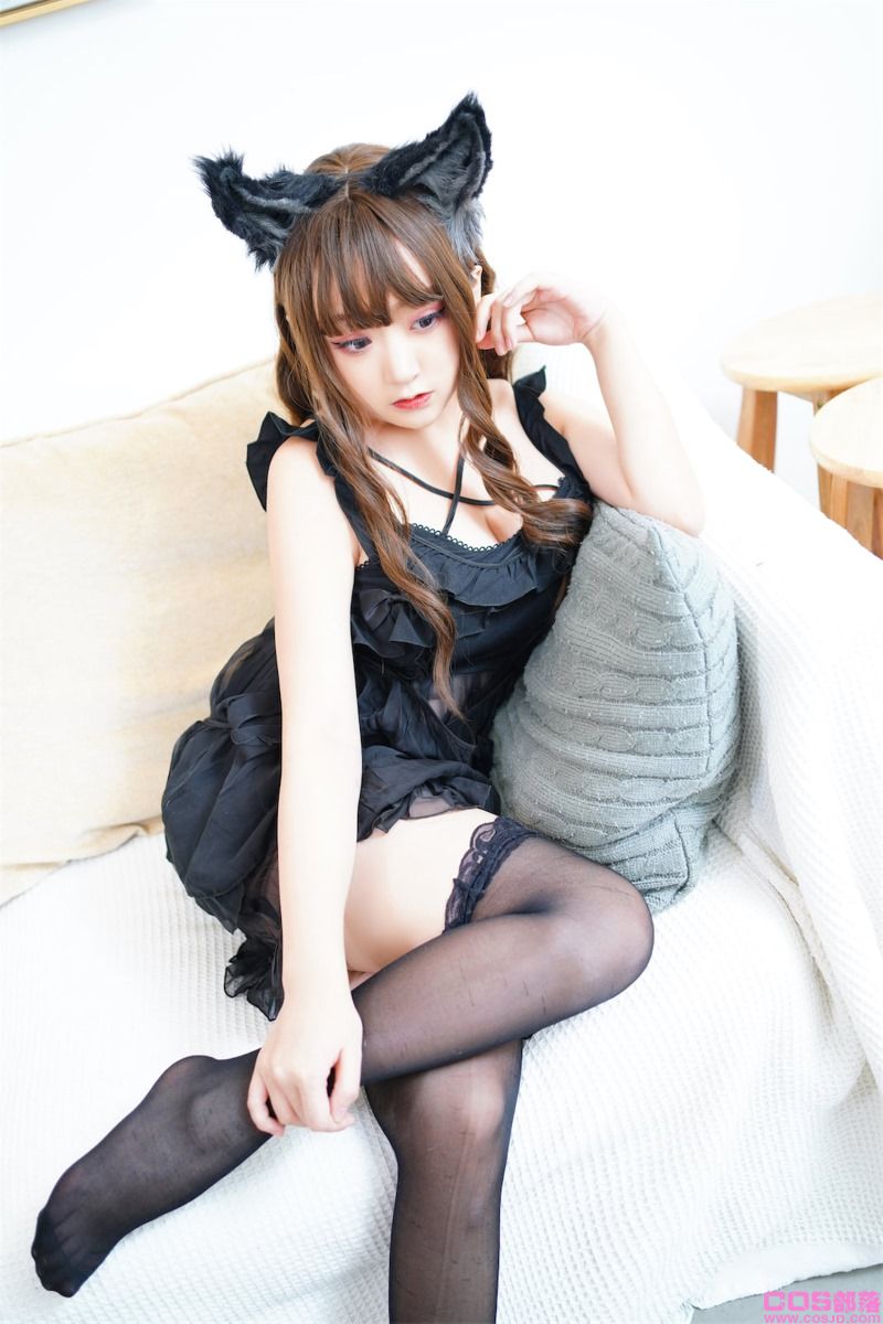 微博人气Coser@-桃夭葵- 黑色狼耳 [45P/342MB](图3)