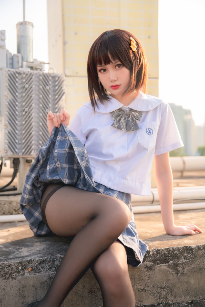 知名动漫博主@您的蛋蛋 天台JK [41P/662MB](图4)