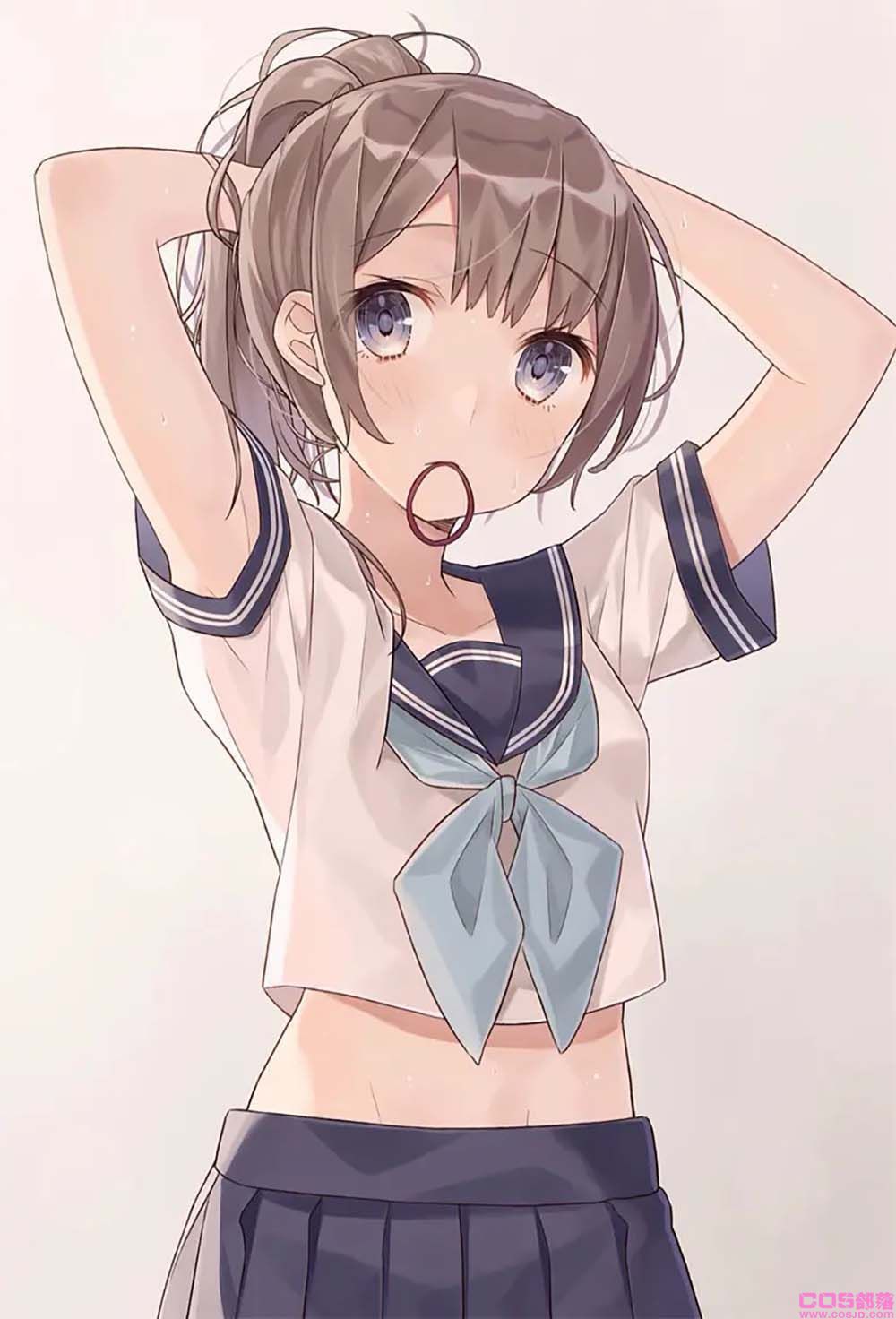 「No.006」P站分享-JK制服萌妹(图4)
