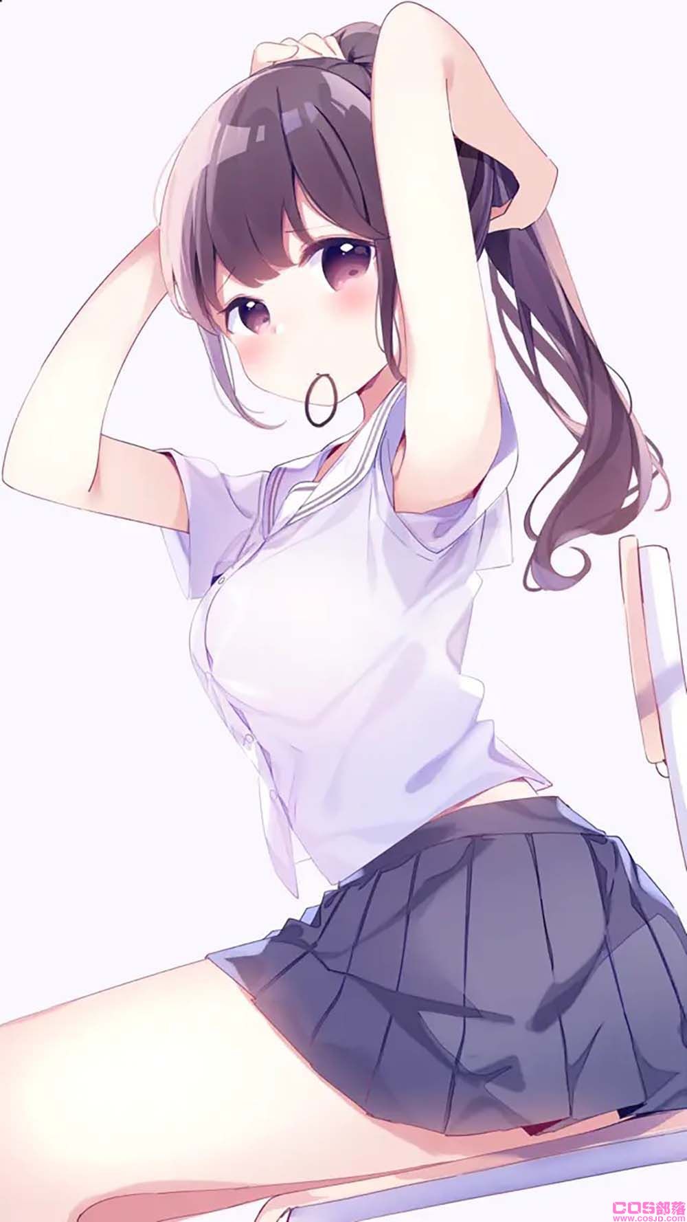 「No.006」P站分享-JK制服萌妹(图3)