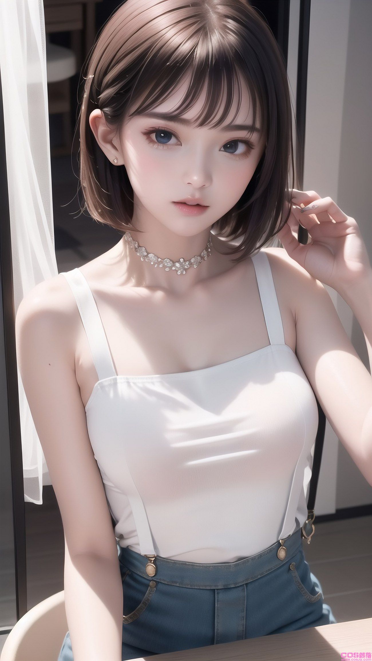 AI绘画 007 2K高清 致纯 2套背带裤 [20P/74M](图3)