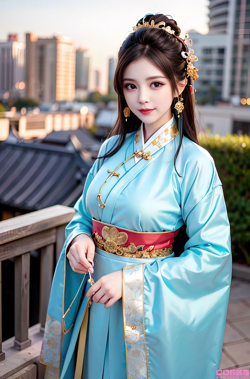[AI美女] 温婉柔美穿着浅青色服饰的美女 [30P/319MB](图4)