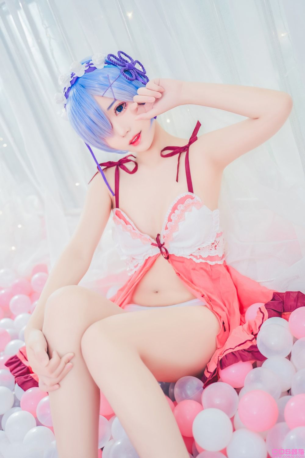 动漫博主@猫君君 粉嫩嫩的雷姆 [40P/428MB](图2)