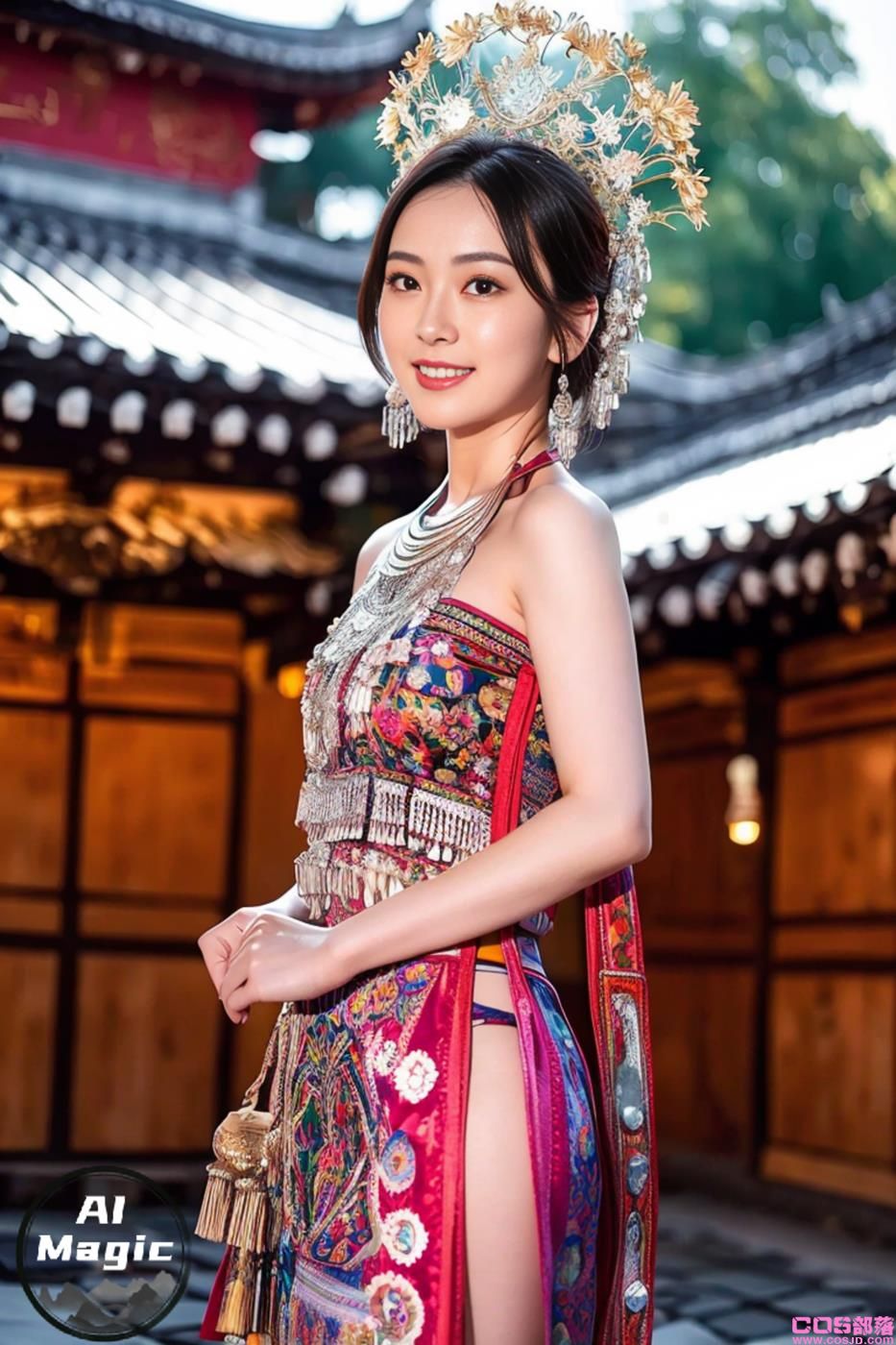 [AI绘画] 036 民族装的漂亮魔法秀[65P504MB](图3)