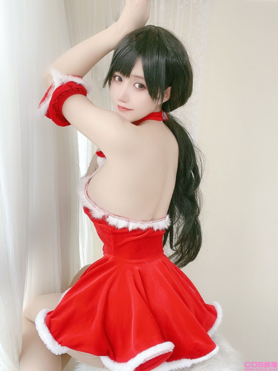 小仓千代w – 红色圣诞礼物裙 [23P/62MB](图3)