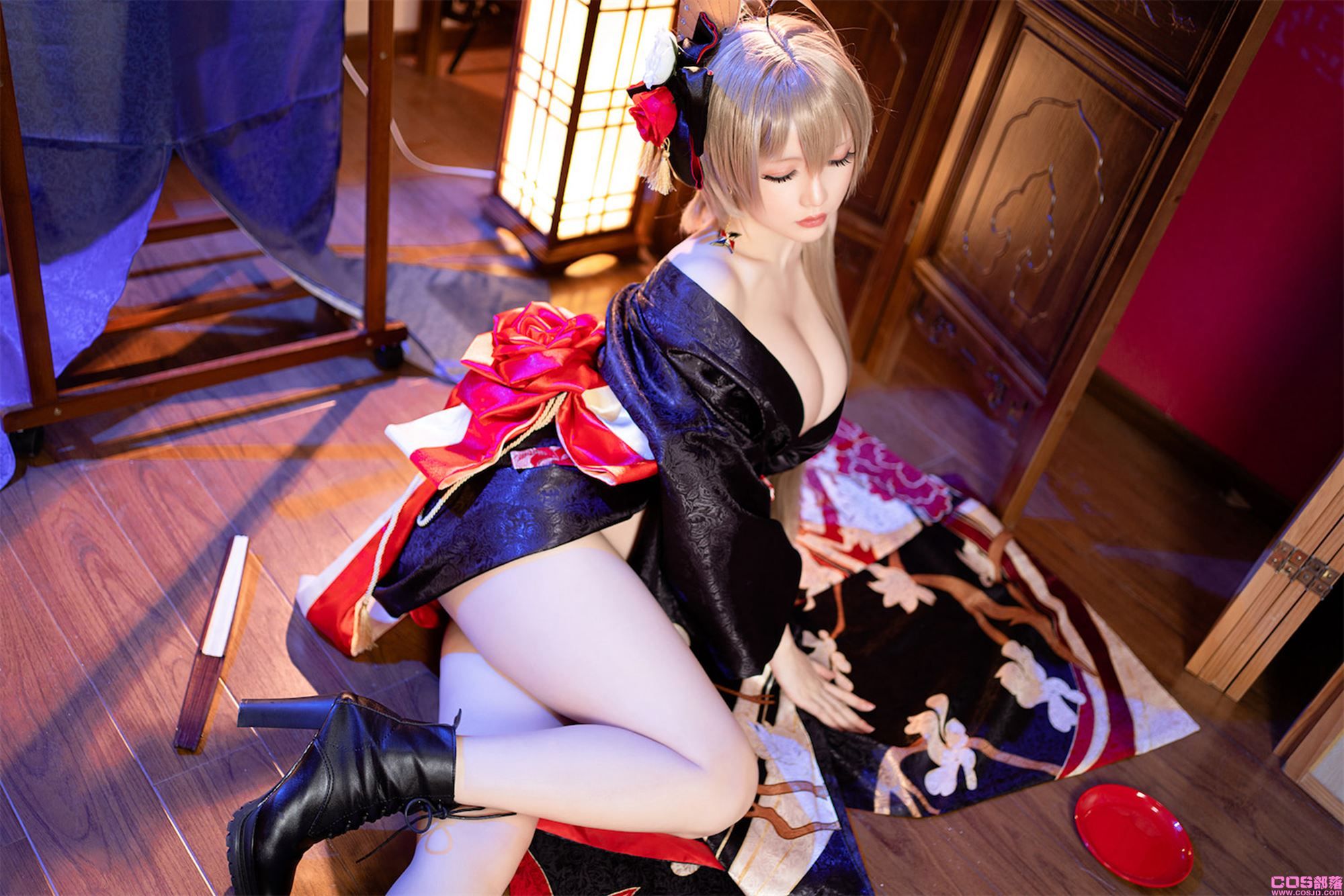 网紅Coser@星之迟迟@ 碧蓝航线让巴尔 [48P/429MB](图3)