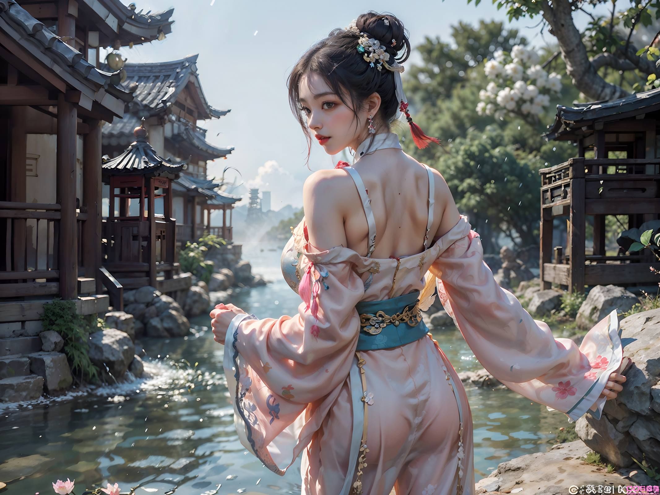 AI绘画 066 横向可做壁纸的古风美仁 [22P/76MB](图2)