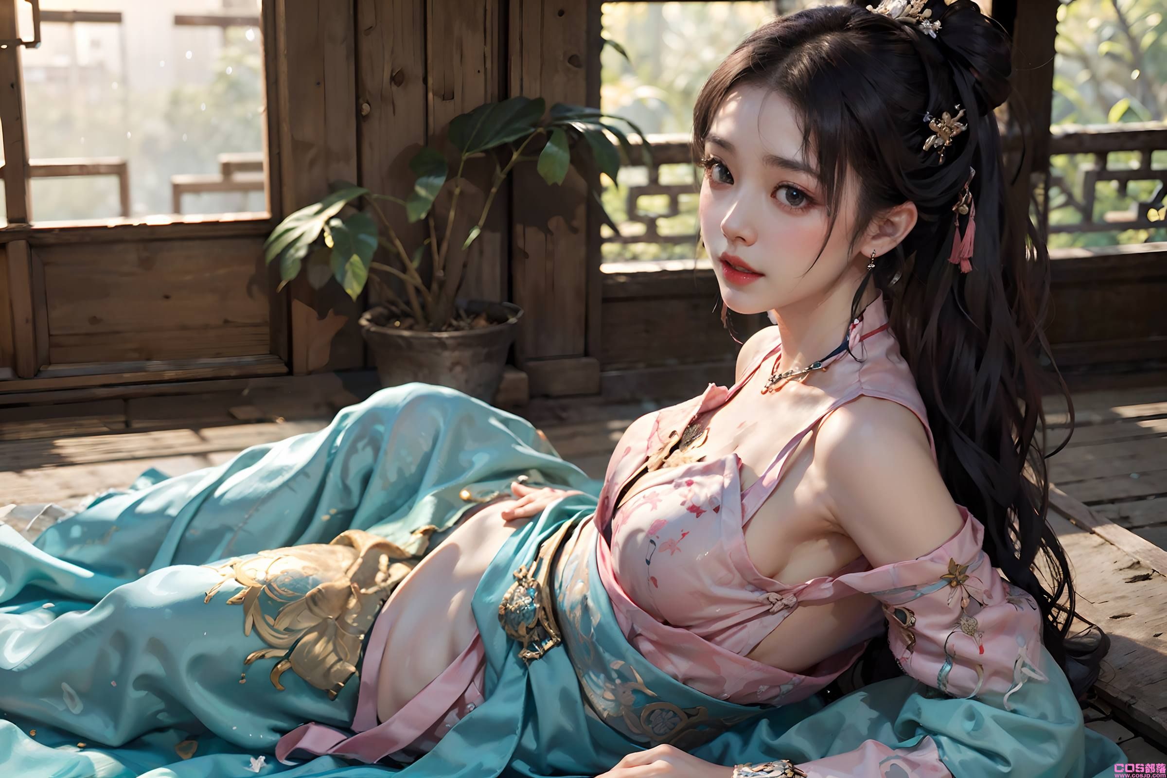 AI绘画 066 横向可做壁纸的古风美仁 [22P/76MB](图4)