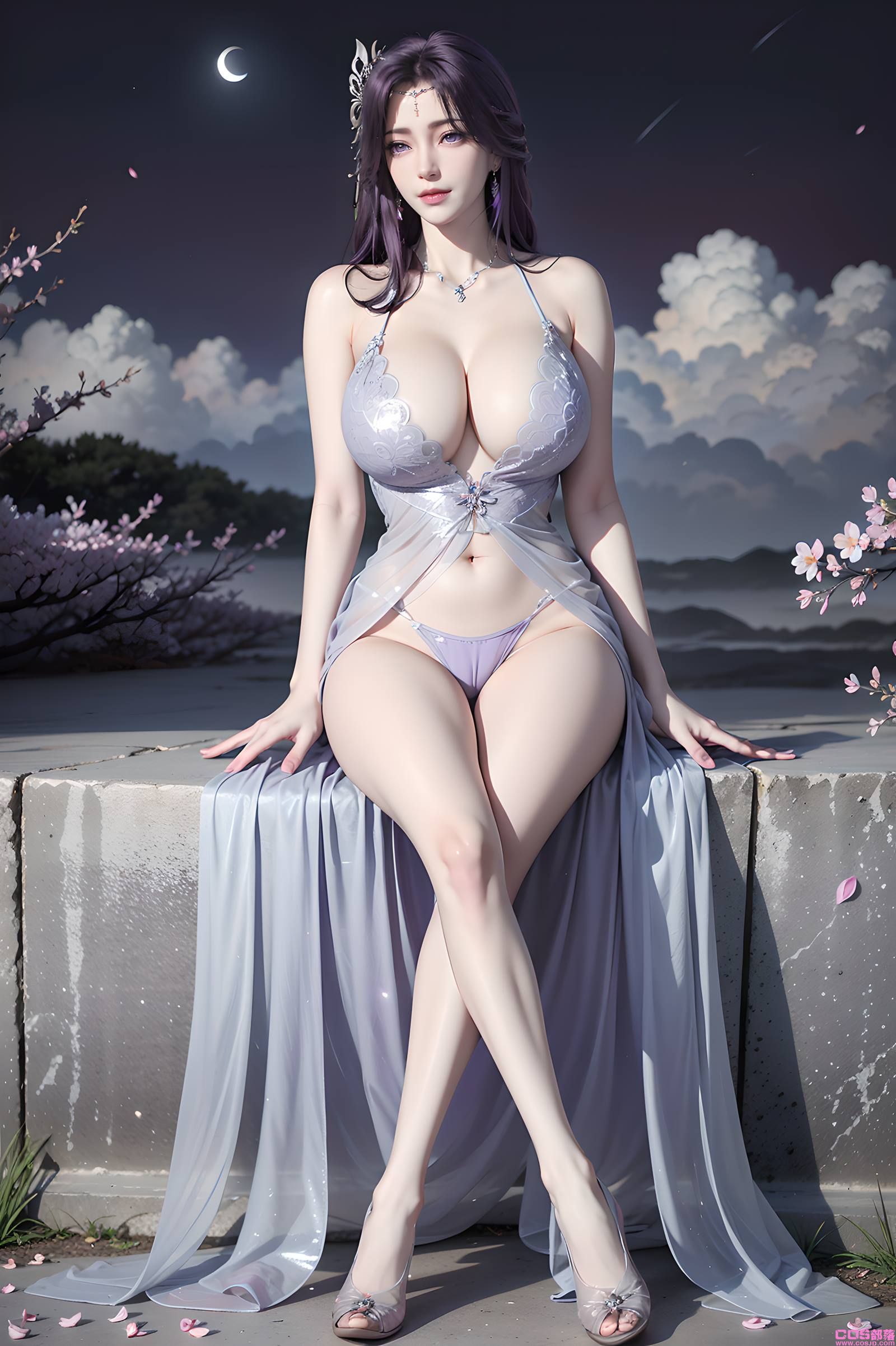 AI绘画 国漫完美世界 068 云曦薄纱写真[78P/354MB](图2)