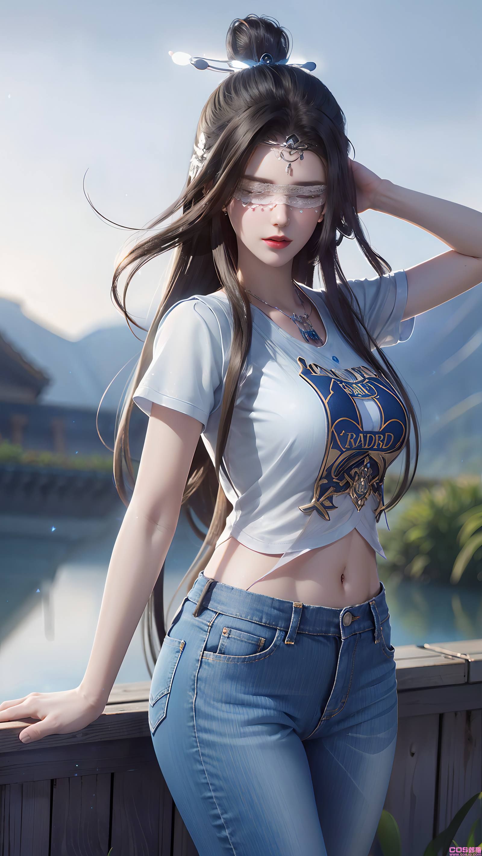 AI绘画 086 仙逆-兰若现代牛仔裤[95P/88.1MB](图2)