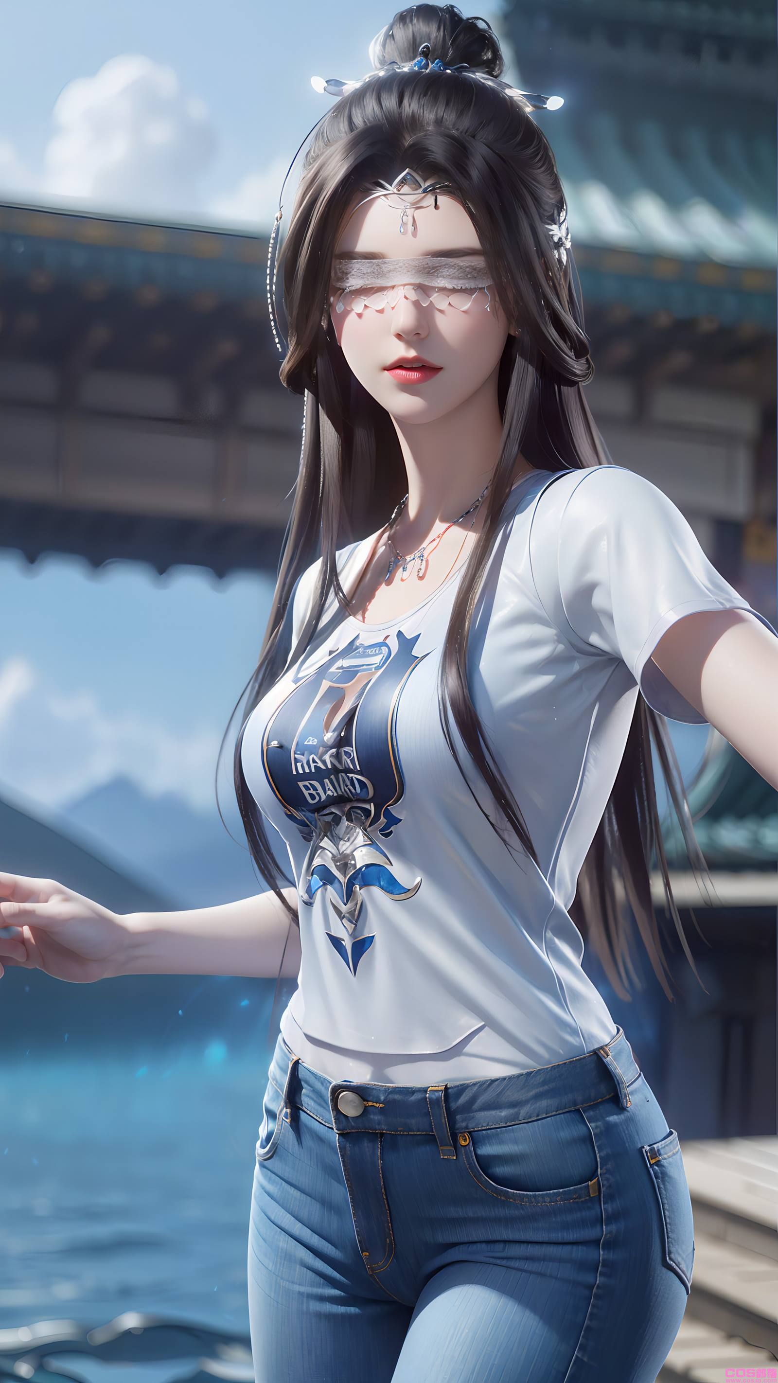 AI绘画 086 仙逆-兰若现代牛仔裤[95P/88.1MB](图6)