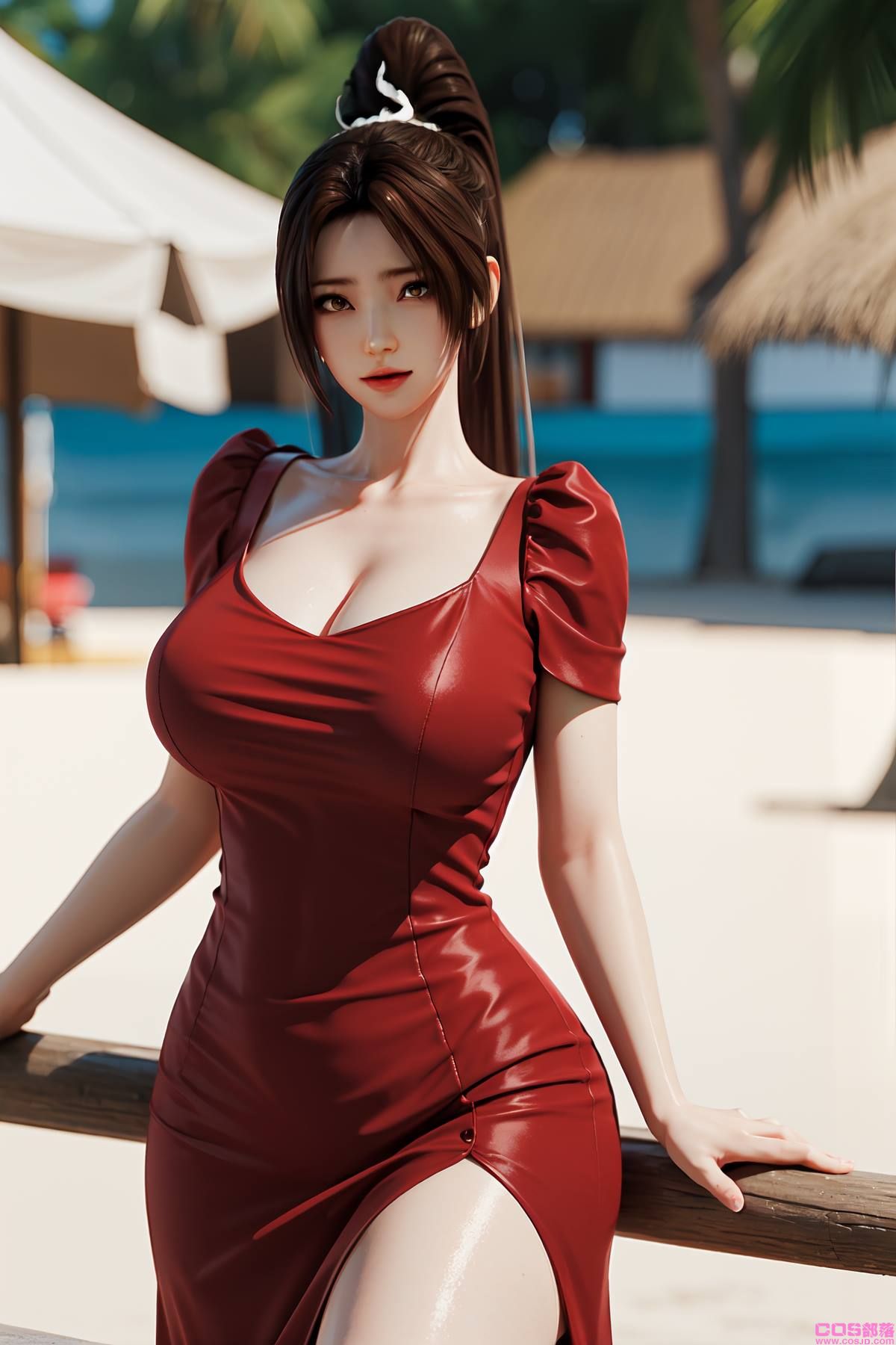 AI绘画 093 不知火舞 红色晚礼服[118P/277MB](图4)